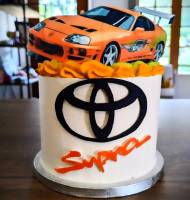 Toyota Supra Fast and furious gâteau